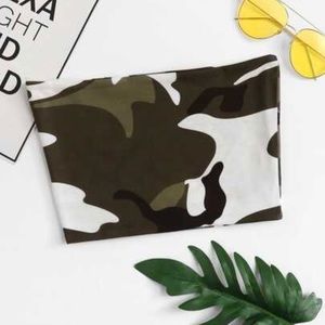 Camo Bandeau Top